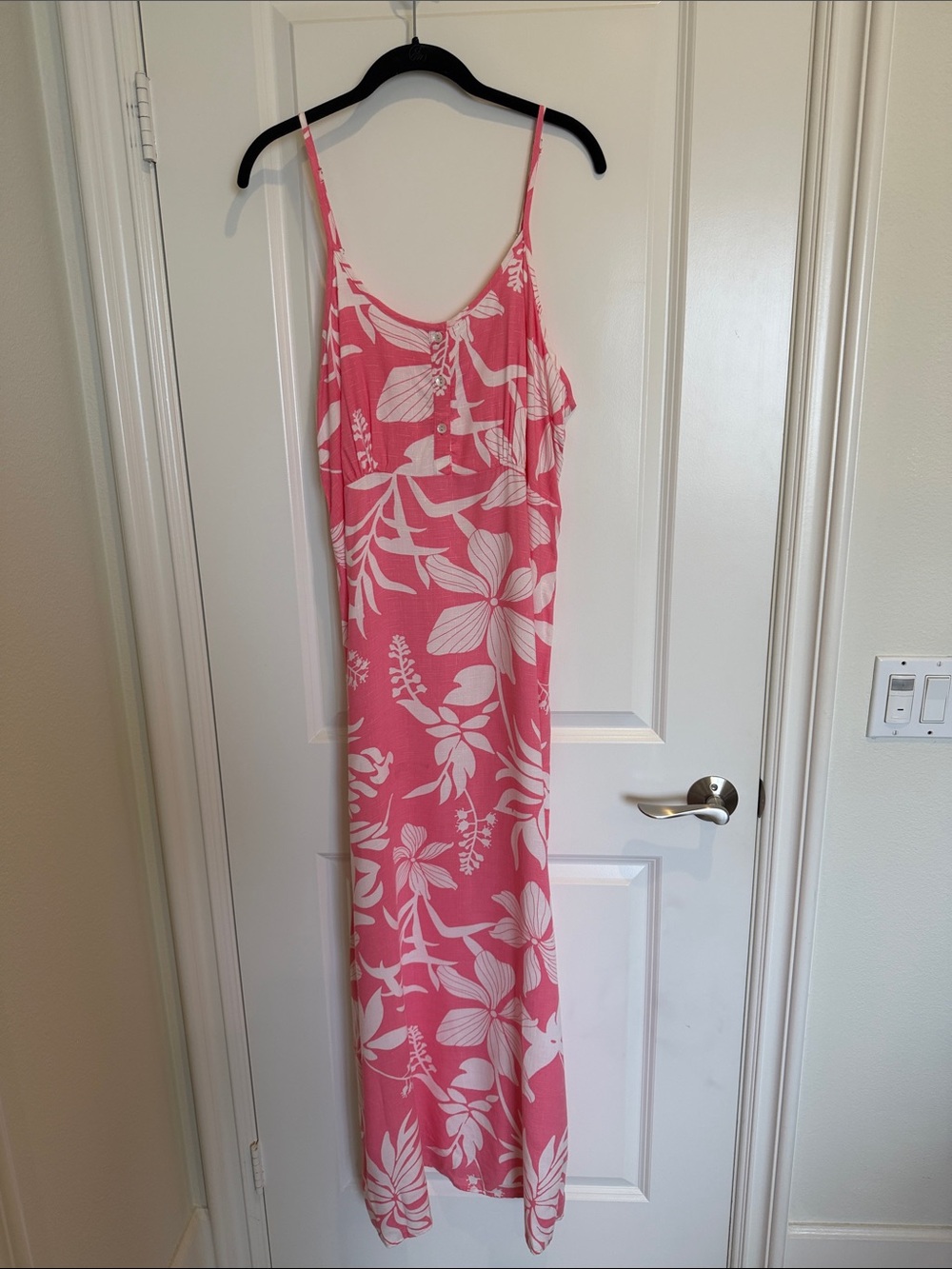 Kiwi & Punch Pink Floral Maxi Lightweight Dress
